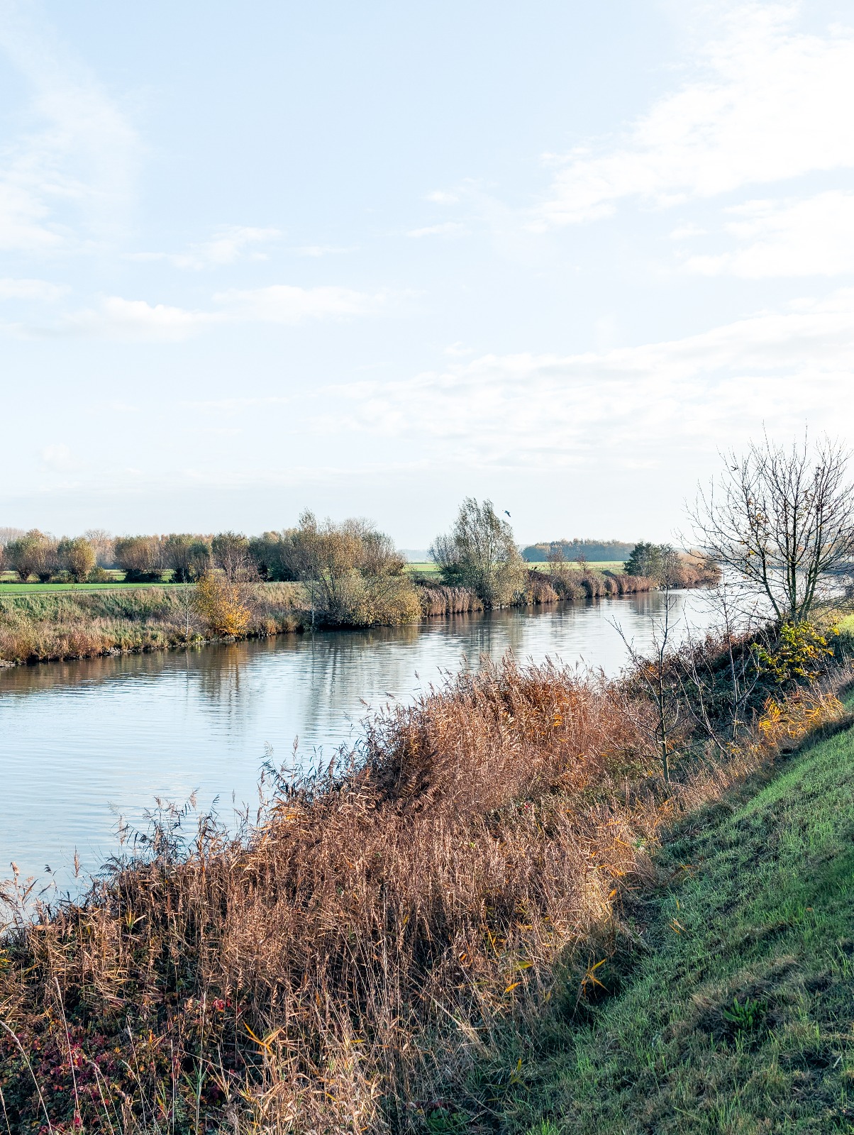 Zicht op de vaart in Bellem